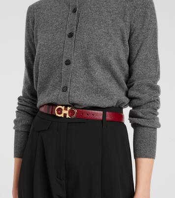 Gancio Mediterraneo leather belt | Ferragamo