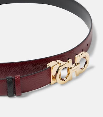 Gancio Mediterraneo leather belt | Ferragamo