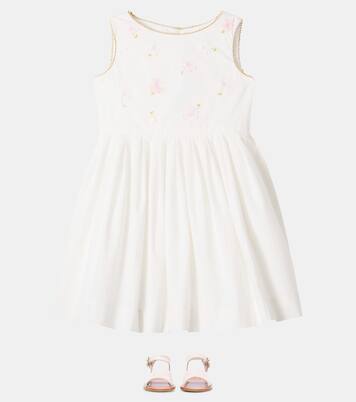 Robe Alina en coton à fleurs | Bonpoint