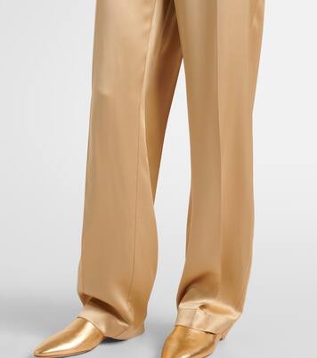 Pantalon droit Tawa en satin de soie | Joseph