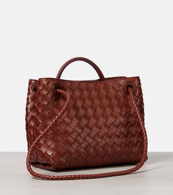 Andiamo Intrecciato Small leather tote bag | Bottega Veneta