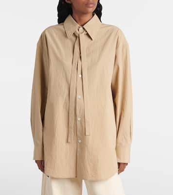 Camisa de algodón con lazada | Lemaire