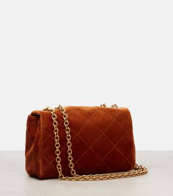 Chloé Heritage Small velvet shoulder bag | Chloé