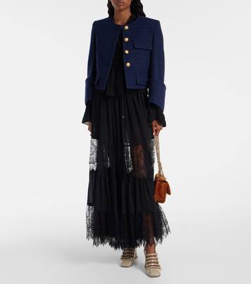 Chloé Heritage Small velvet shoulder bag | Chloé