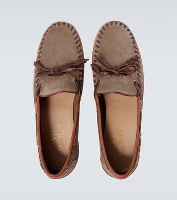 Segelschuhe Palm Avenue aus Veloursleder | Valentino Garavani