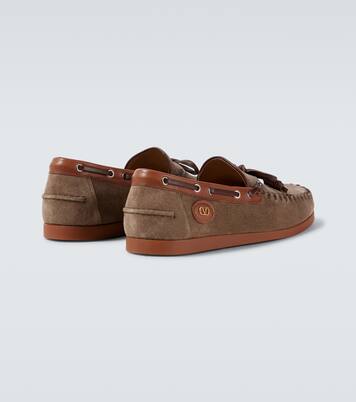 Segelschuhe Palm Avenue aus Veloursleder | Valentino Garavani