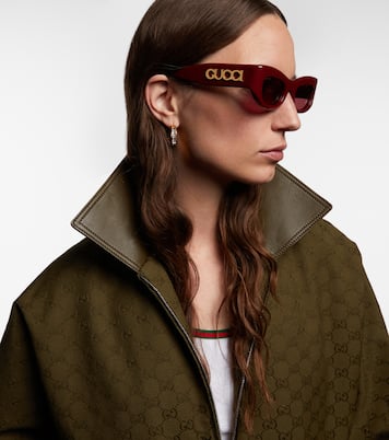 Logo rectangular sunglasses | Gucci