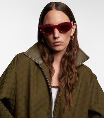 Logo rectangular sunglasses | Gucci