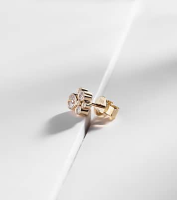 Einzelner Ohrring Bisou Diamant aus 18kt Gelbgold (750/1000) mit Diamanten | Sophie Bille Brahe
