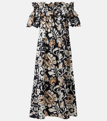 Robe midi Breakfast en coton | La DoubleJ