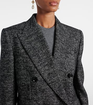 Chaqueta cruzada en mezcla de lana | Dolce&Gabbana