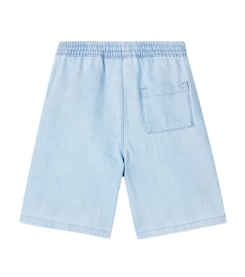Shorts de denim con DG bordados | Dolce&Gabbana Kids