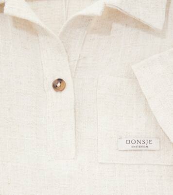 Fortt linen and cotton polo shirt | Donsje