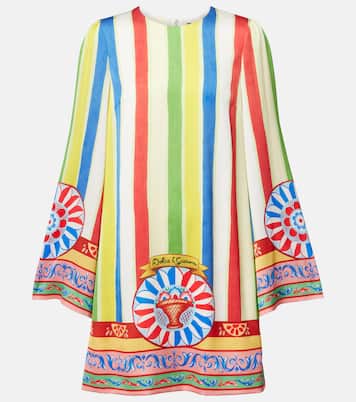 Printed silk-blend minidress  | Dolce&Gabbana