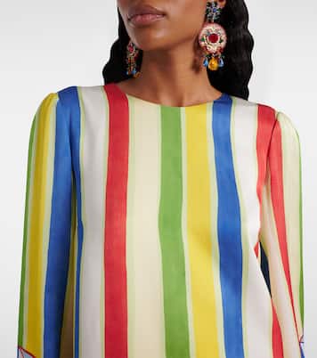 Printed silk-blend minidress  | Dolce&Gabbana