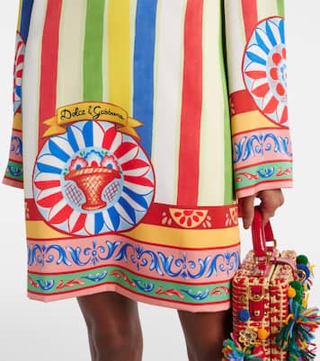 Printed silk-blend minidress  | Dolce&Gabbana
