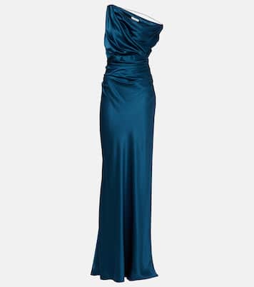 Draped silk satin gown | The Sei