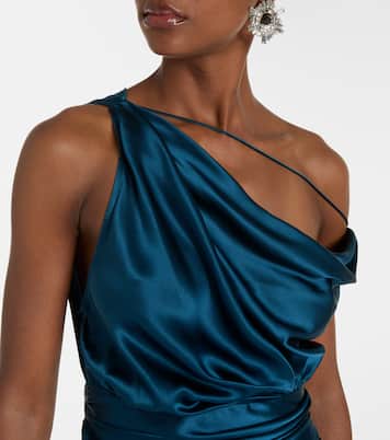 Draped silk satin gown | The Sei