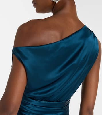 Draped silk satin gown | The Sei