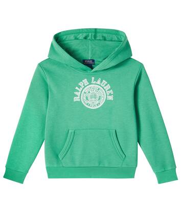 Logo cotton-blend jersey hoodie | Polo Ralph Lauren Kids