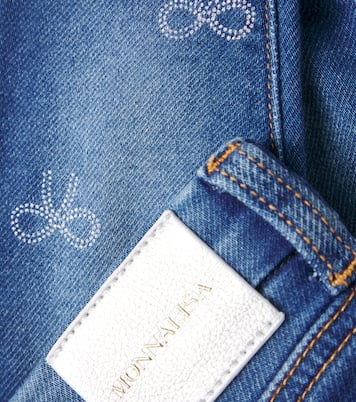 Baby bow-detail jeans | Monnalisa