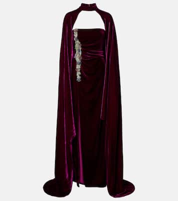 Embellished strapless gown  | Costarellos