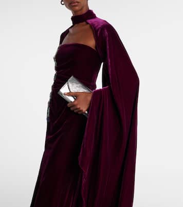 Embellished strapless gown  | Costarellos