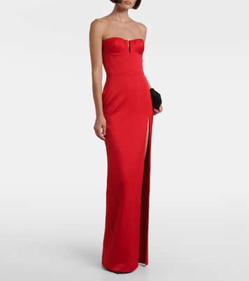 Crêpe satin bustier gown | Alex Perry