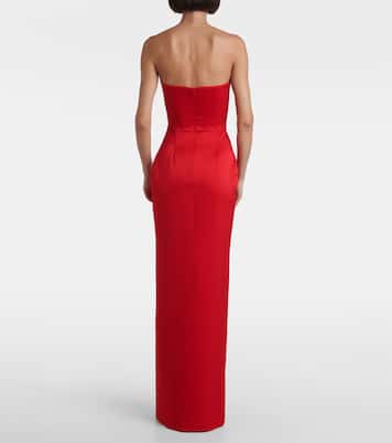 Crêpe satin bustier gown | Alex Perry