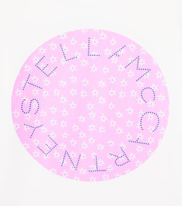 T-shirt in jersey di cotone con logo | Stella McCartney Kids