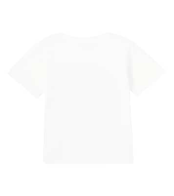 T-shirt in jersey di cotone con logo | Stella McCartney Kids