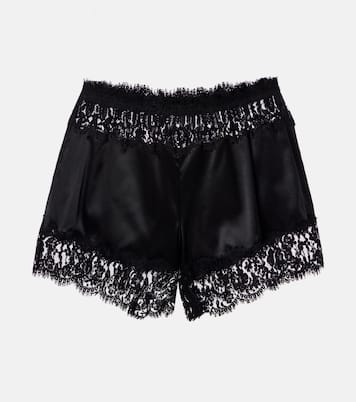 Shorts aus einem Seidengemisch mit Spitze | Dolce&Gabbana