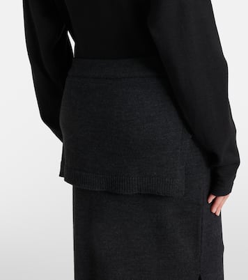 Gonna midi in misto lana | Lemaire