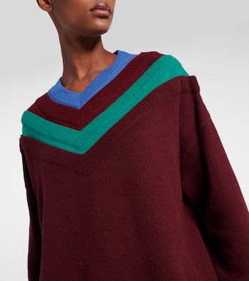 Trompe l'œil wool sweater | Loewe