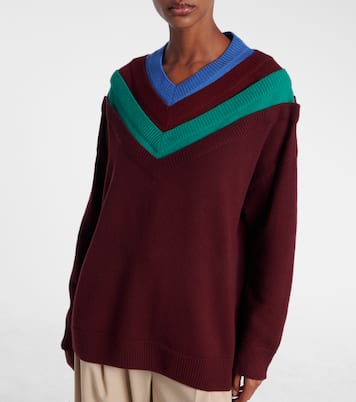 Trompe l'œil wool sweater | Loewe