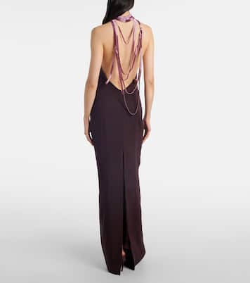 Embellished satin gown | The Attico