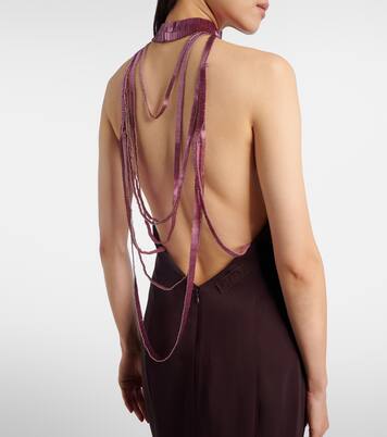 Embellished satin gown | The Attico