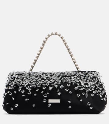 Verzierte Henkeltasche Constellation Mini aus Satin  | Aquazzura