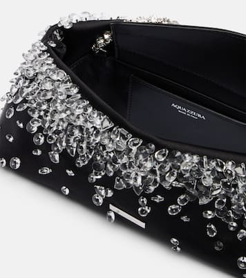 Verzierte Henkeltasche Constellation Mini aus Satin  | Aquazzura