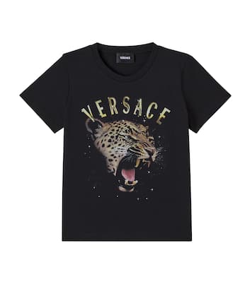 T-shirt en coton à logo | Versace Kids
