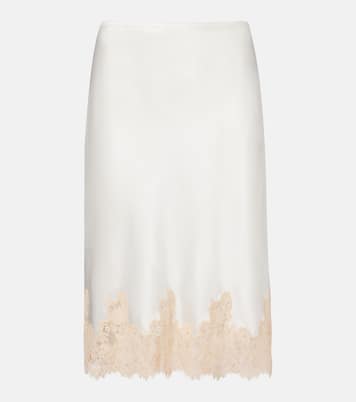 Elowette lace-trimmed silk longuette | Dôen