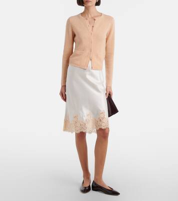 Elowette lace-trimmed silk longuette | Dôen