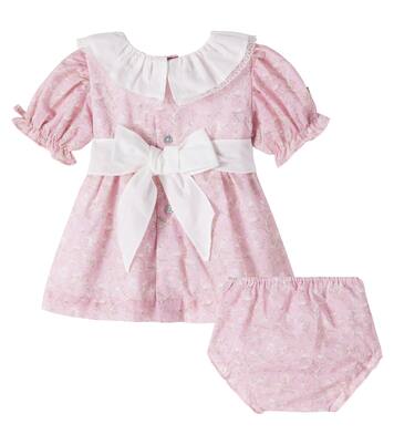 Baby Teresa cotton dress and bloomers set  | La Coqueta