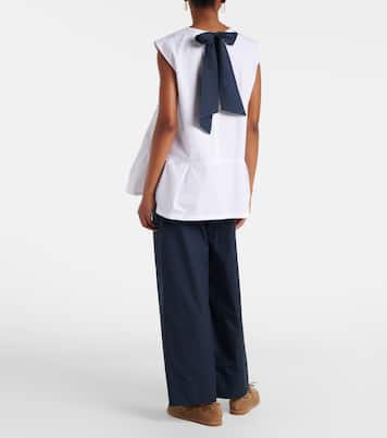 Argento cotton wide-leg pants | 'S Max Mara