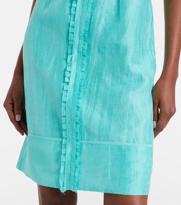 Linen-blend midi dress | Shushu/Tong