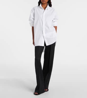 Pantoletten Strap aus Veloursleder | Phoebe Philo