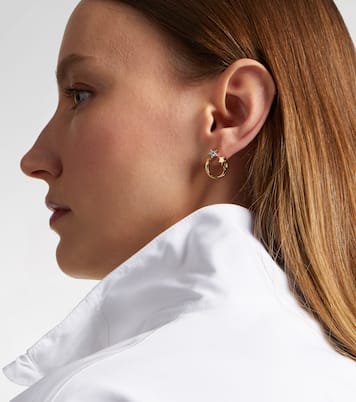 Orecchini Shooting Star in oro 14kt (585/1000) con diamanti | Roxanne First