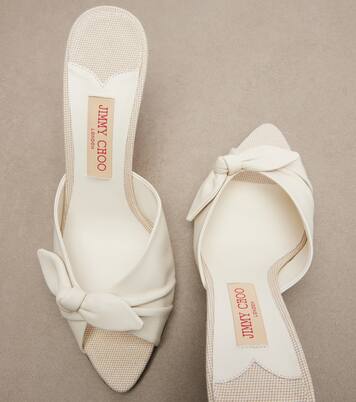Mules compensées Livi en toile et cuir | Jimmy Choo