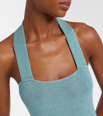 Knitted lamé maxi dress | Aya Muse