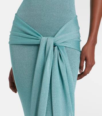 Knitted lamé maxi dress | Aya Muse